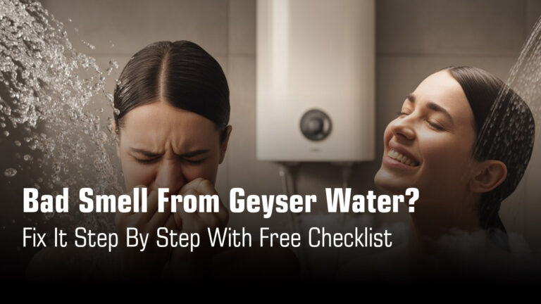geyser smelly water problem