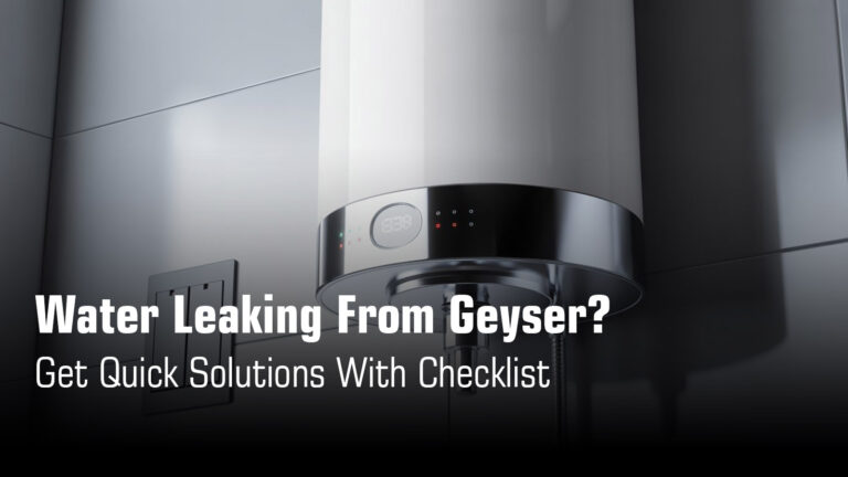 geyser water leaking problem