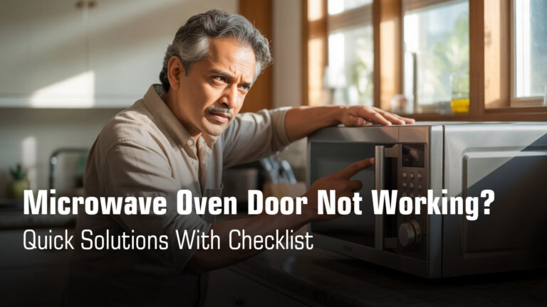 Microwave door not working