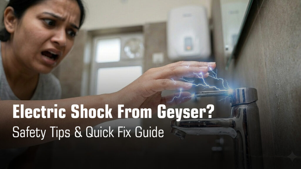 electrick shock from geyser