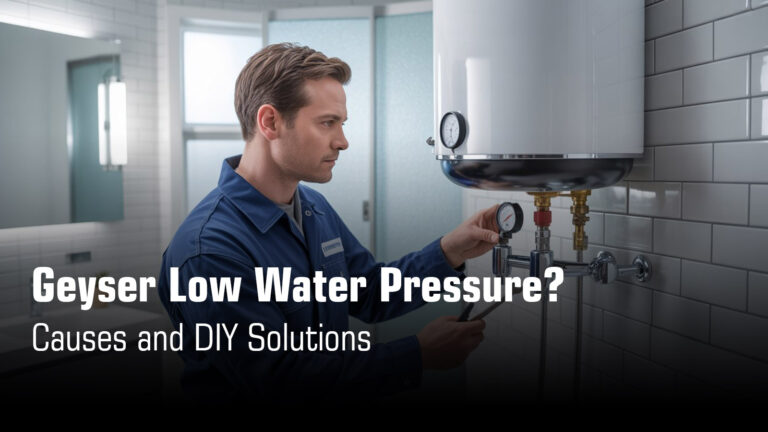 geyser low water pressure problem