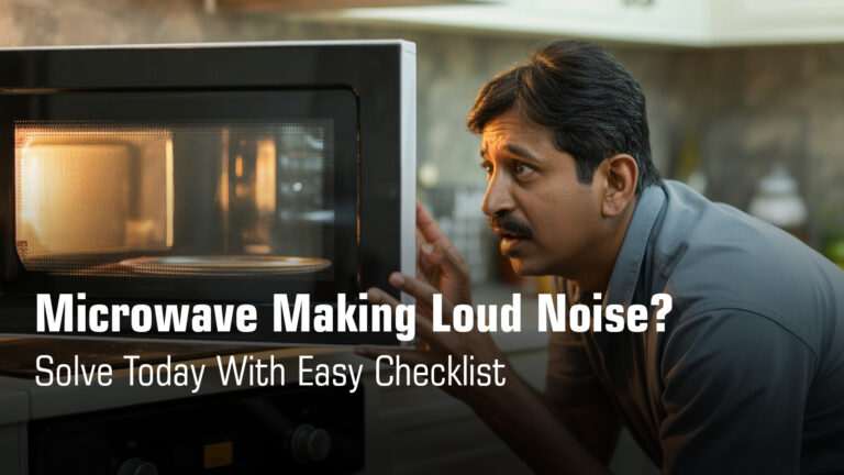 microwave oven making loud noise
