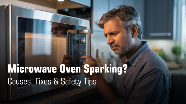 microwave oven sparking problem