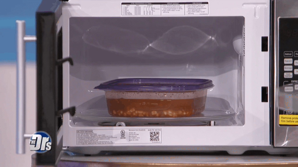 microwave oven utensil plastic container