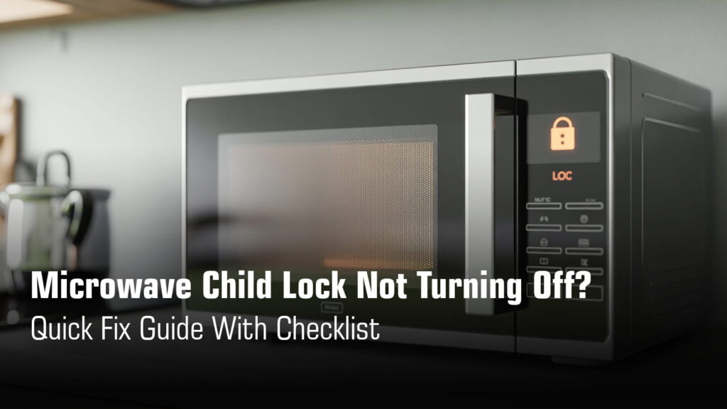 Microwave Child Lock Not Turning Off