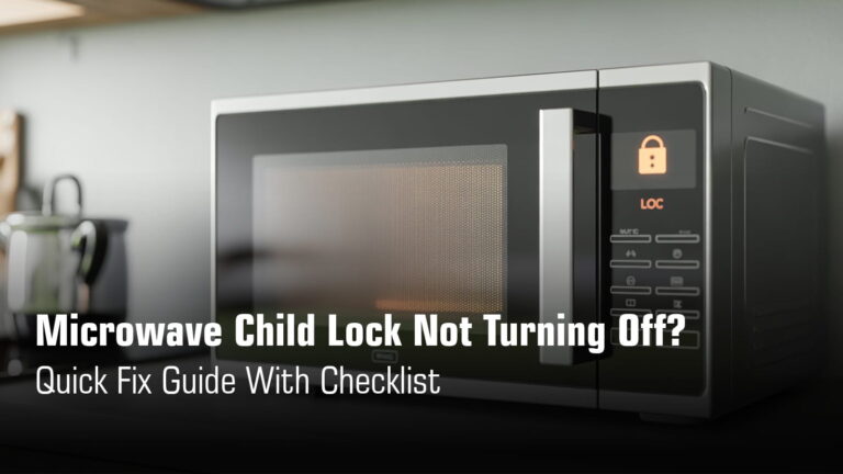 Microwave Child Lock Not Turning Off