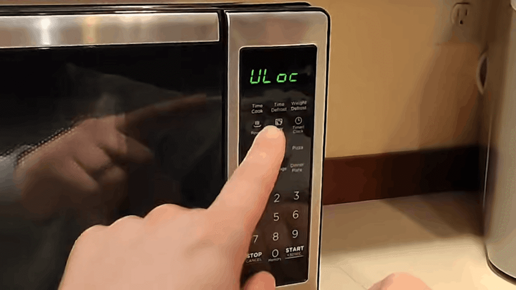 microwave oven child lock unlock