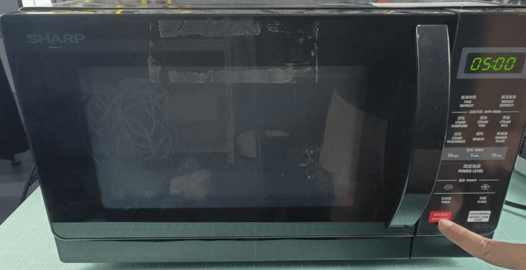 microwave oven reset