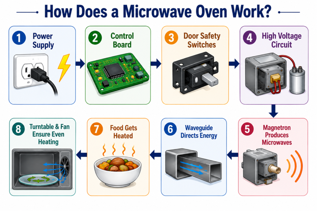 how does microwave oven works
